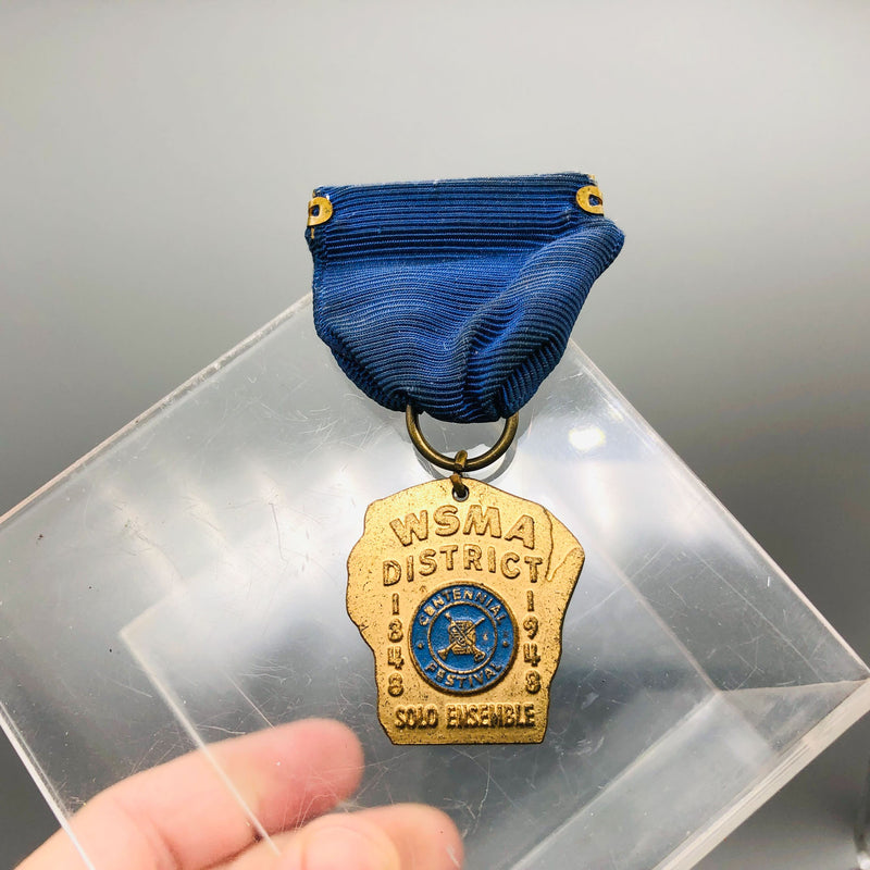 Wisconsin School Music Association Medal Pin Award WSMA Centennial Festival 1948