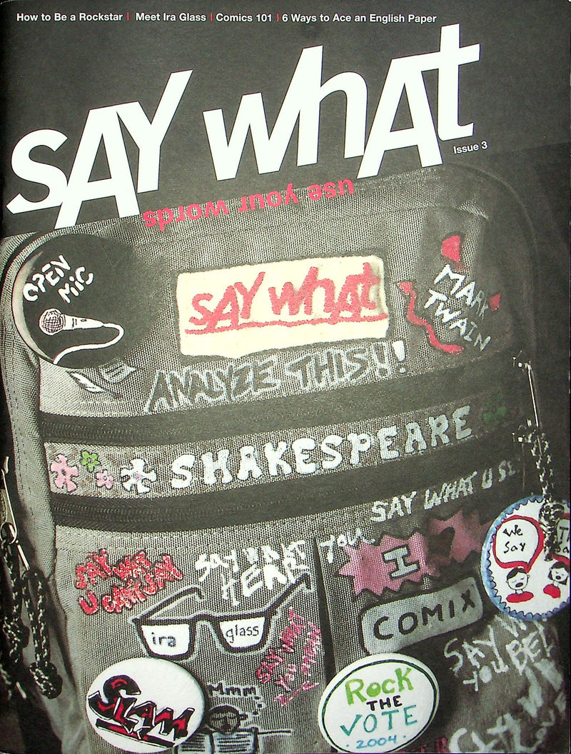 Say What Magazine 2003 Amy Tan Rockstar Author Ira Glass This American Life