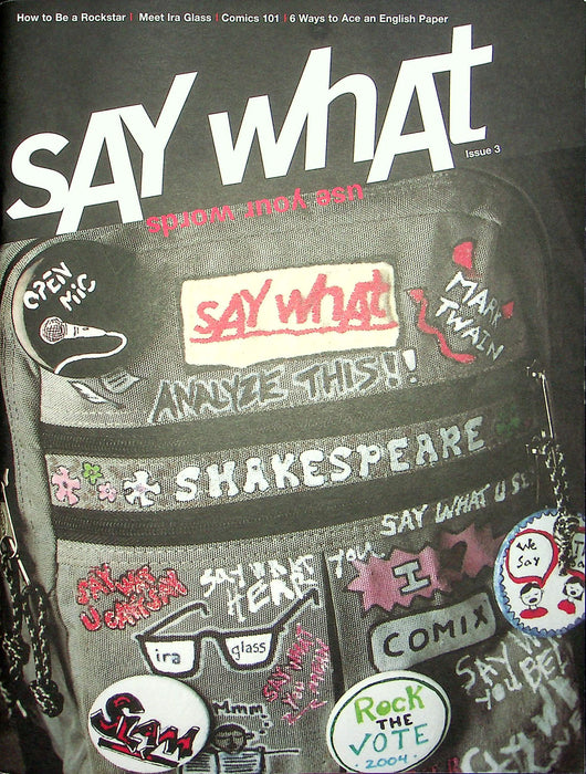 Say What Magazine 2003 Amy Tan Rockstar Author Ira Glass This American Life