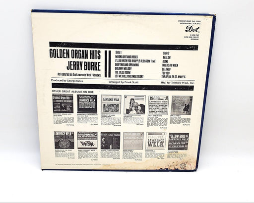 Jerry Burke Golden Organ Hits 33 RPM LP Record Dot Records 1963 DLP 3541 2