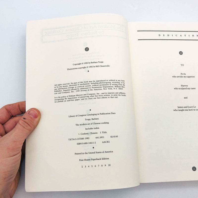 The Modern Art Of Chinese Cooking Hearst Paperback Edition Barbara Tropp 1982 7