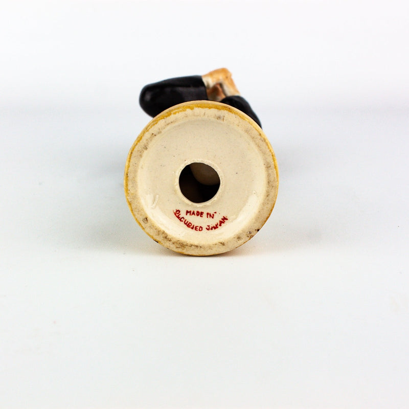 Occupied Japan Asian Oriental Man in Hat Gesturing w/ Hands 6.5 Inches 6