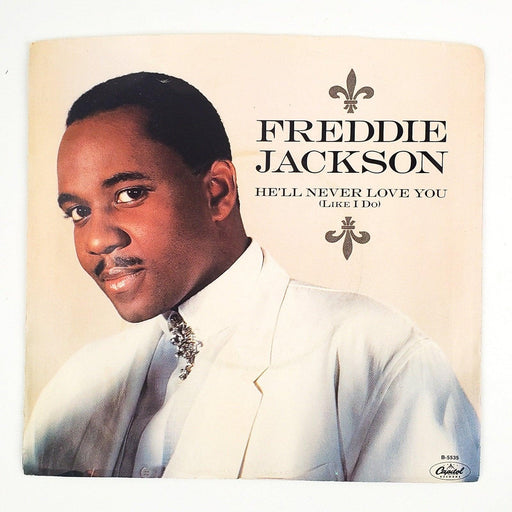 Freddie Jackson He'll Never Love You Record 45 RPM Single Capitol Records 1985 2