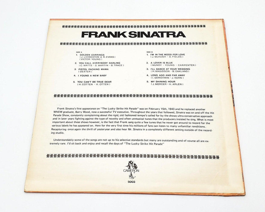 Frank Sinatra Frank Sinatra 33 RPM LP Record Cameron CLP-5003 2