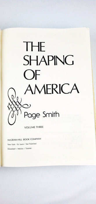 The Shaping of America Vol 3 Page Smith 1980 McGraw-Hill 4