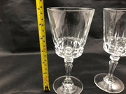 Vintage Durand Cristal D'Arques Wine Glass 7" Chantelle Lady Victoria France 2ct 7