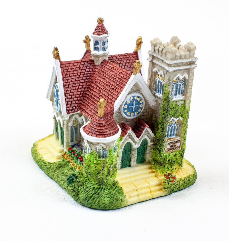 Liberty Falls Miniature Home of Seamstress Penney & Mountainview Church All in 1 8