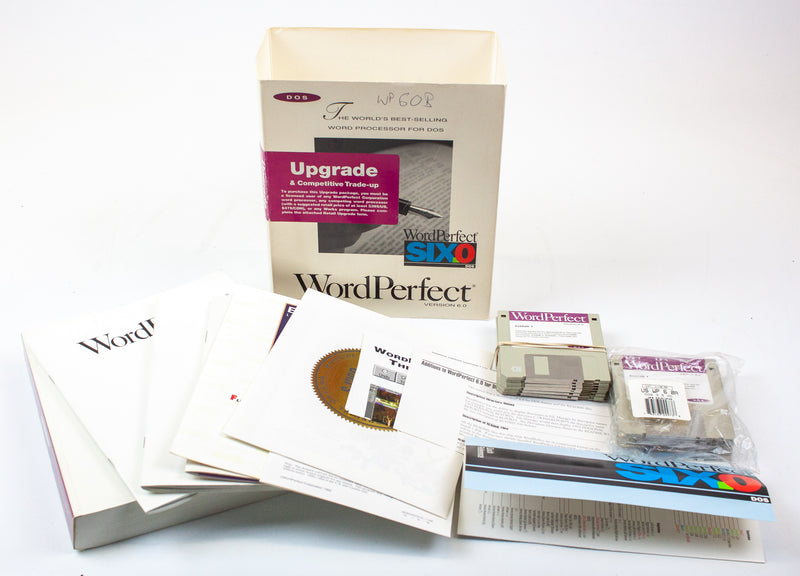 Vintage WordPerfect: Upgrade/Trade Up - Version 6.0 For DOS | USED