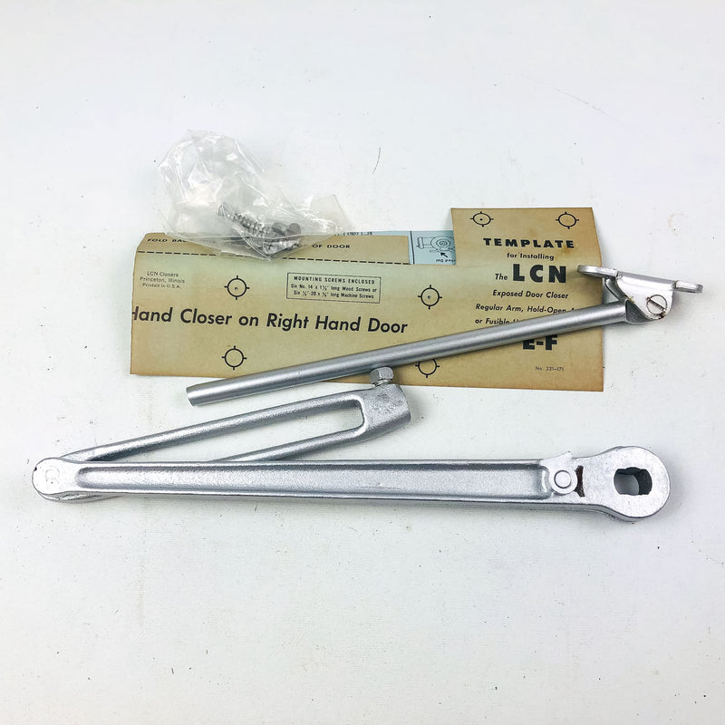 LCN Size E Potbelly Closer Arm REG NH ALUM Regular Non-Handed Aluminum Finish