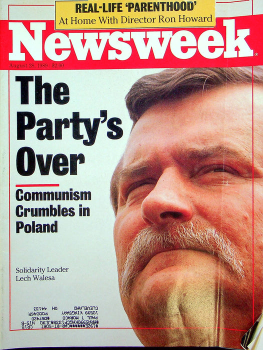 Newsweek Magazine August 28 1989 Communism Poland Lech Walesa Malcolm Forbes