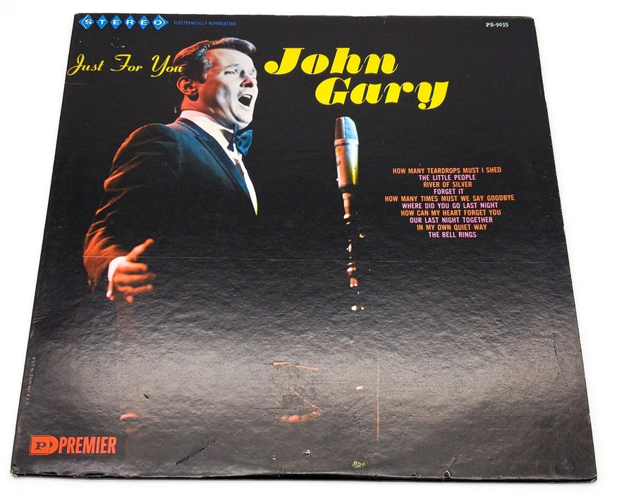 John Gary Just For You 33 RPM LP Record Premier PS-9035 1