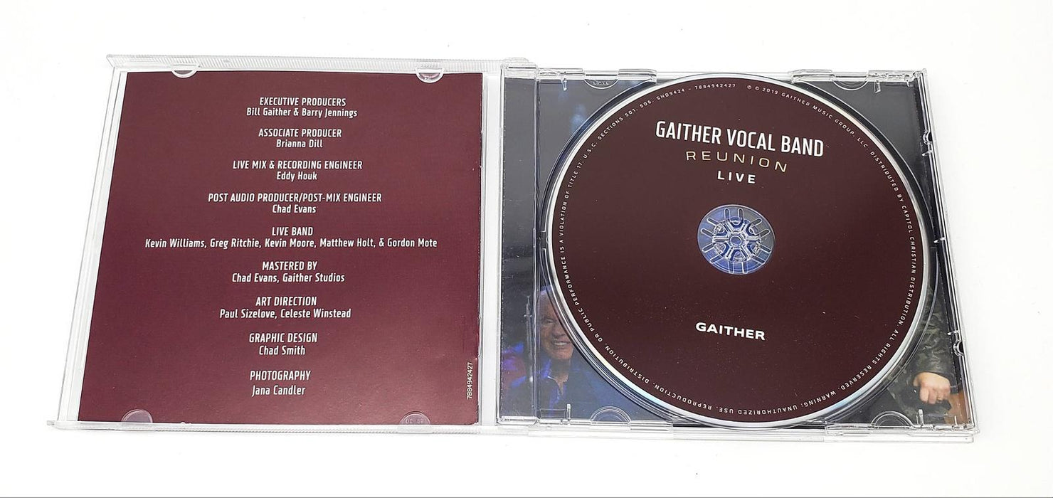 The Gaither Vocal Band Reunion Live Album CD Gaither Music Group 2019 SHD9424 5