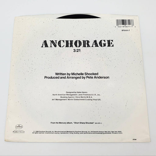 Michelle Shocked Anchorage Single Record Mercury 1988 870 611-7 2