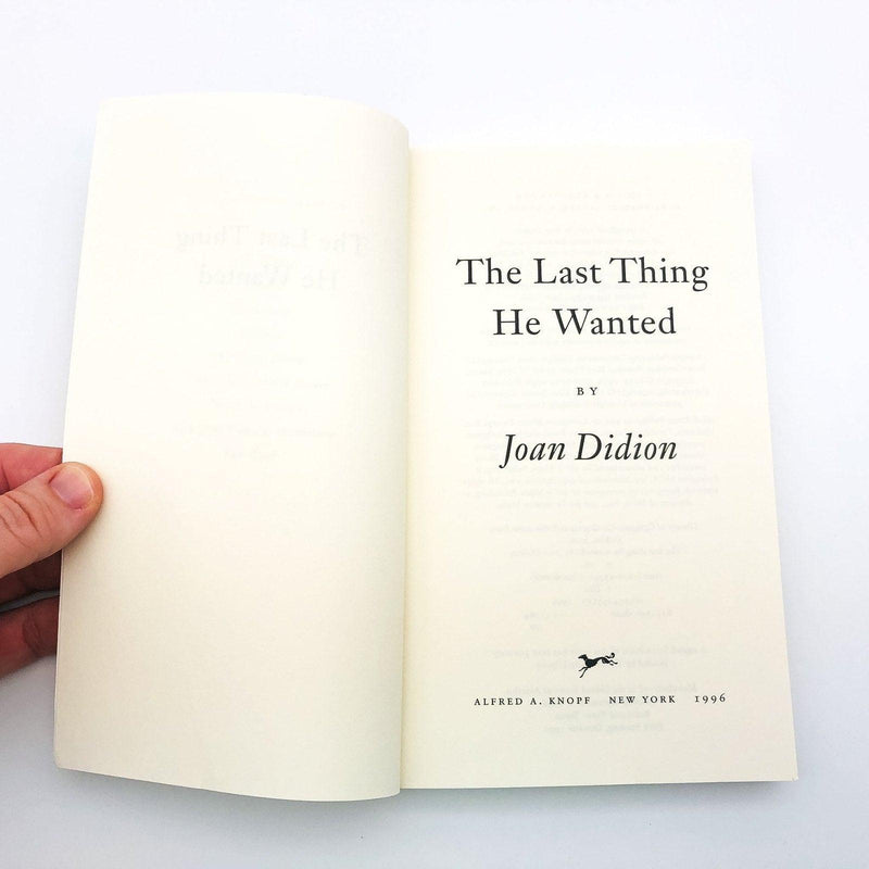 The Last Thing He Wanted Paperback Joan Didion 1996 Arms Dealing Assassinations 7