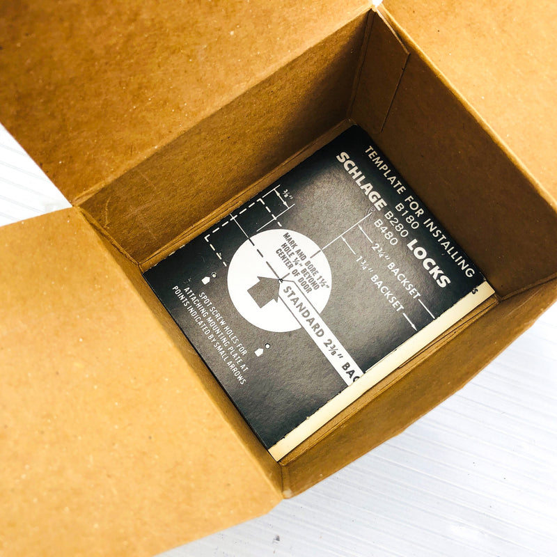 Schlage Turn Bolt No Cylinder Unit B180N-609 Antique Brass 12-192 Latch New NOS