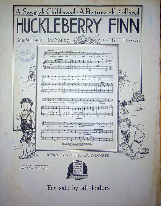 Sheet Music For Me And My Girl Leslie Goetz Meyer 1917 Sung By Clark Bergman 3