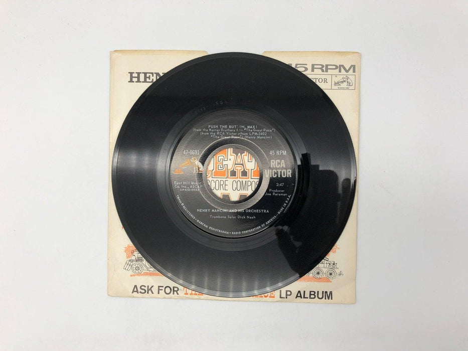 Henry Mancini Push the Button, Max! Record 45 RPM Single 47-8691 RCA Victor 1965 3
