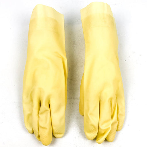 Natural Canner Latex Gloves Rubber 12 Pairs 12" Large Chemical Resistant 16 Mil 2
