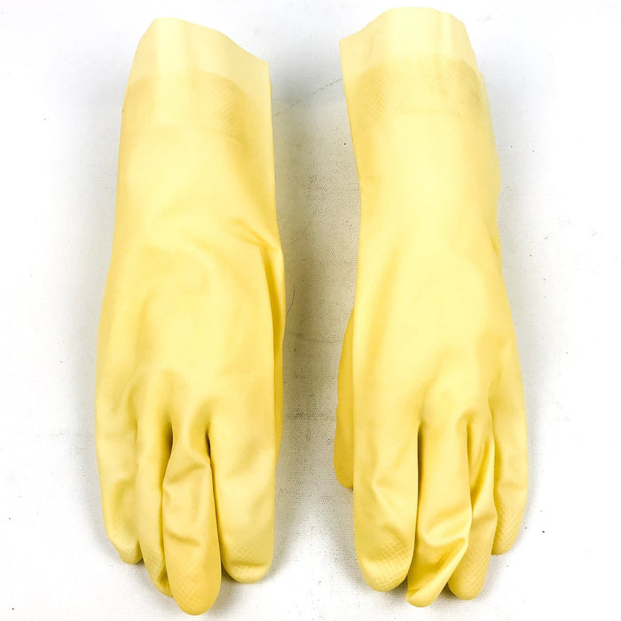 Natural Canner Latex Gloves Rubber 12 Pairs 12" Large Chemical Resistant 16 Mil 2