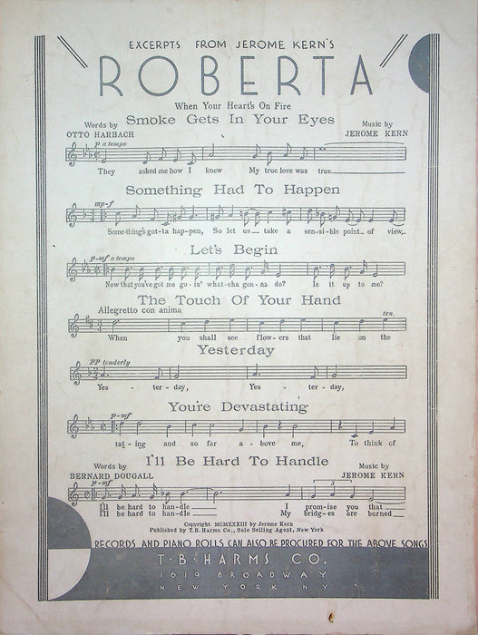 The Cradle and Music Box Sheet Music Alfred Opler Fred Waring 1934 Piano Song 3