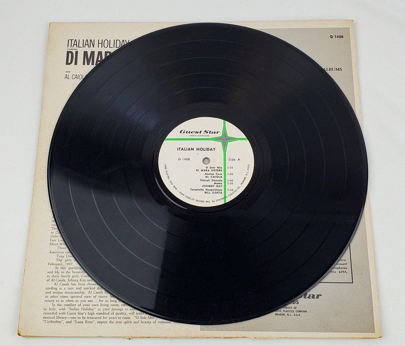 Italian Holiday Starring Di Mara Sisters Record LP G 1408 Guest Star 4