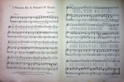 Vintage Childrens Sheet Music I Wanna Be A Friend Of Yours 1947 Kermit Goell 2