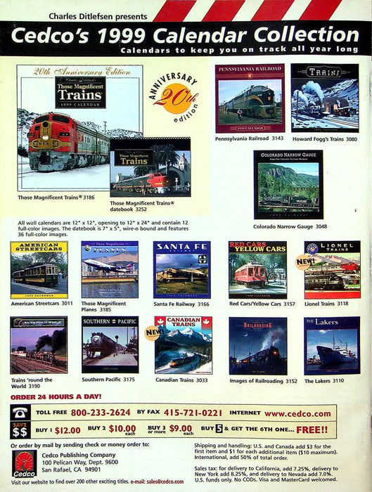 Trains Magazine November 1998 Vol 58 No 11 Putting A.C. Diesels To The Test