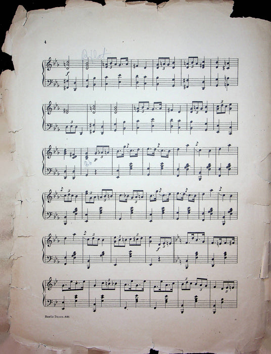 Rustic Dance C.R. Howell Sheet Music Piano Song Salon Compositions 3rd Ser 1930s 5