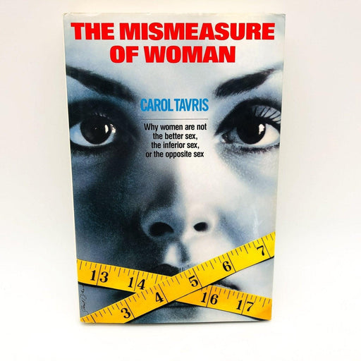 The Mismeasure of Woman Hardcover Carol Tavris 1992 Psychology Sex Role Women 1