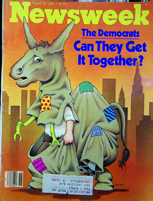 Newsweek Magazine August 18 1980 Chrysler K Car Debut Democrats Stuck Carter 1