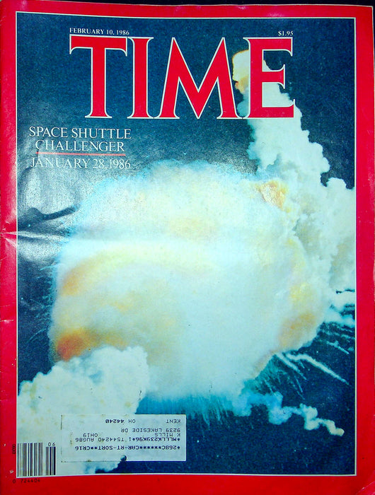 Time Magazine February 20 1986 Challenger Space Shuttle Explodes NASA Space