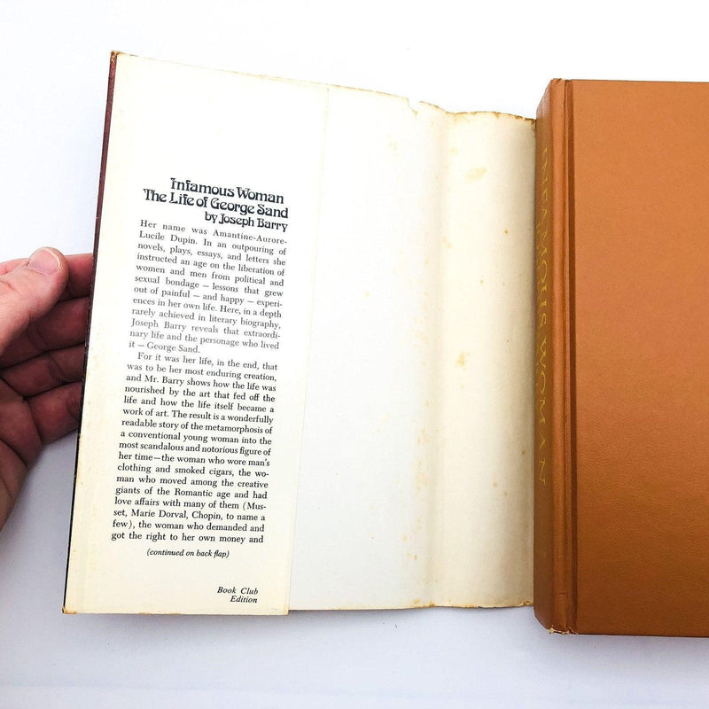 Infamous Woman The Life Of George Sand Hardcover Joseph Barry 1976 French Writer 7
