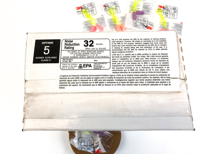 Foam Ear Plugs 100-Pair 3M Corded 32db Hearing Protection Noise Reduction P1001 4