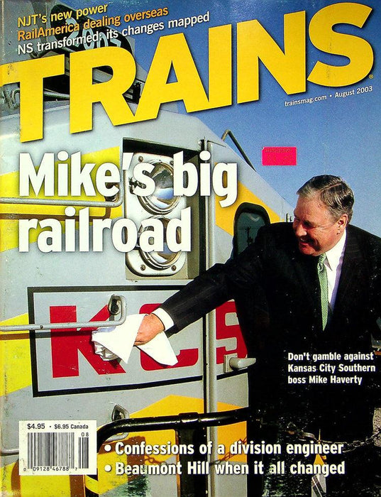 Trains Railroading Magazine August 2003 Vol 63 No 8 Mike's Big Railroad