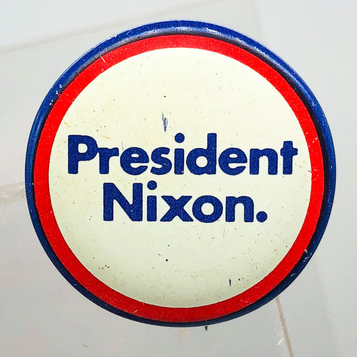 President Nixon Button 1" Pin Presidential Political Campaign Red White Blue 7