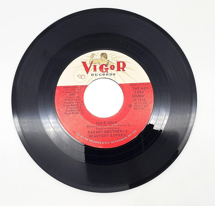 The Pazant Brothers Dragon Fly Dixie Rock 45 RPM Single Record Vigor 1974 PROMO 2