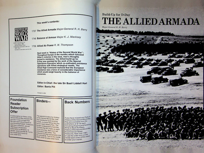 History Second World War WW2 Magazine 1974 Part 63 Pre D-Day Allied War Machine 2