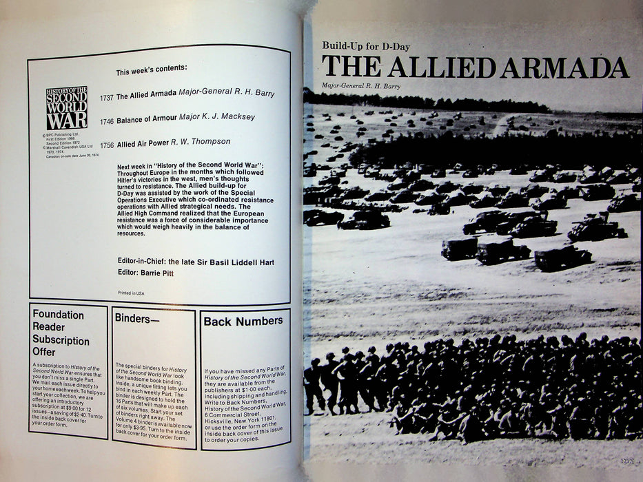 History Second World War WW2 Magazine 1974 Part 63 Pre D-Day Allied War Machine 2
