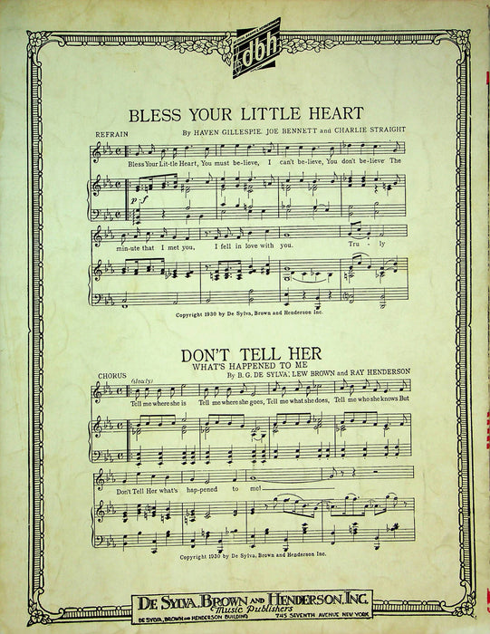 So Beats My Heart For You Sheet Music Pat Ballard Fred Waring Piano Vocal 1930 2