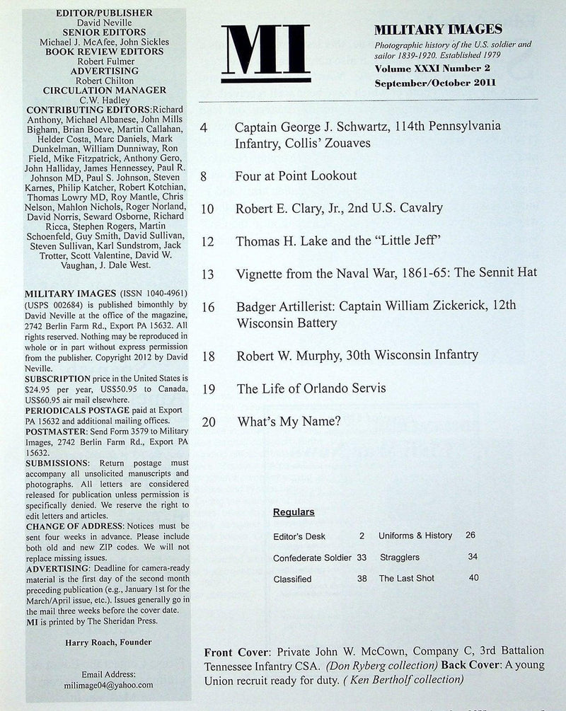 Military Images Magazine 2011 Vol 31 # 2 Naval War Vignette 1861-65 2