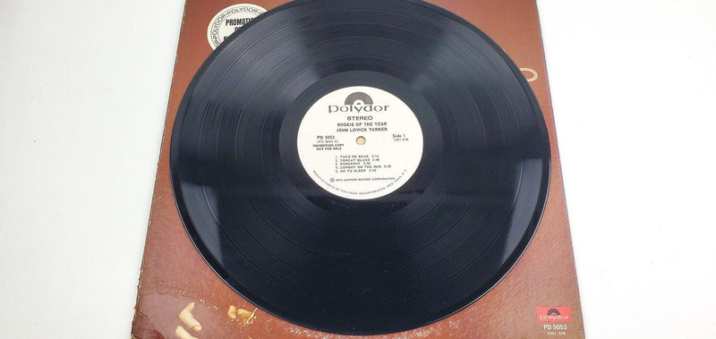 John Lovick Turner Rookie Of The Year Record 33 RPM LP Polydor 1973 Promo 3