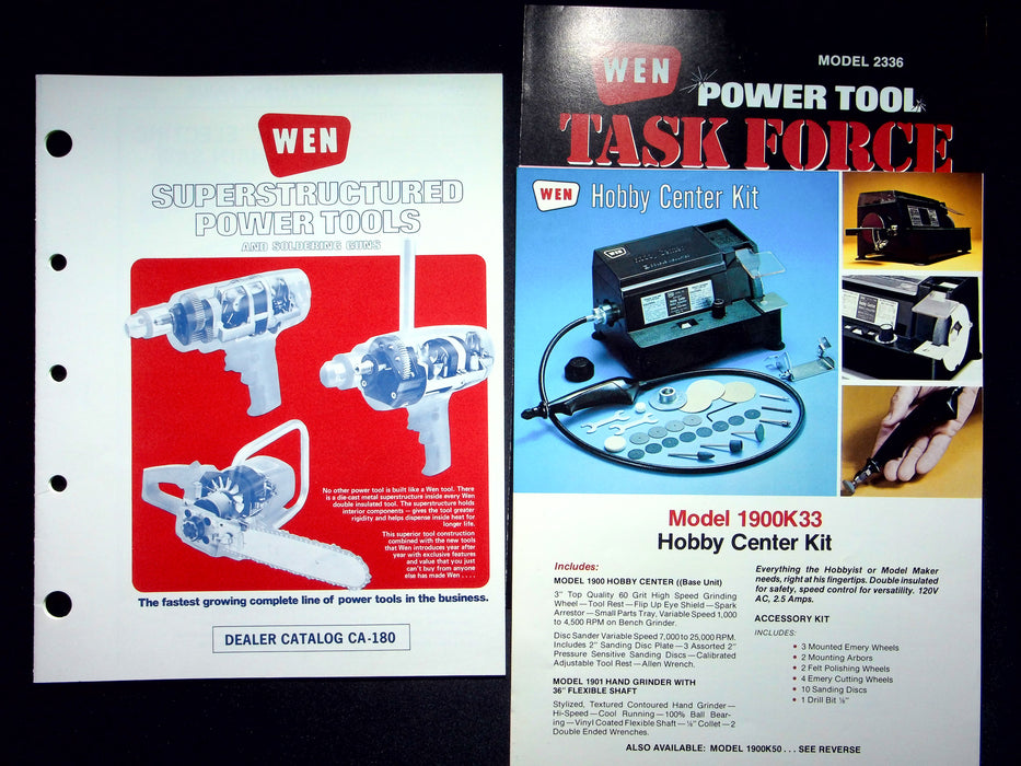 WEN Products Power Tools Brochures Hobby Center Kit, Taskforce & Superstructured