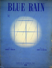 Blue Rain Sheet Music Song Jimmy Van Heusen Johnny Mercer Piano Vocal 1939 1