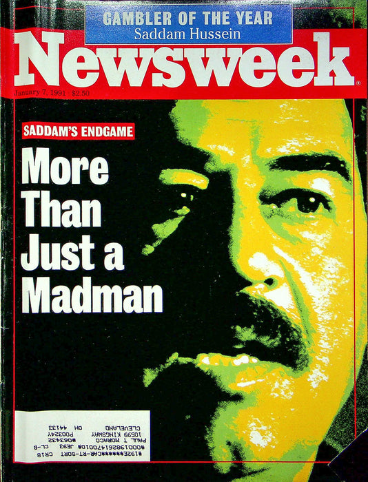 Newsweek Magazine January 7 1991 Saddam Hussein Iraq Kuwait Endgame Gorbachev