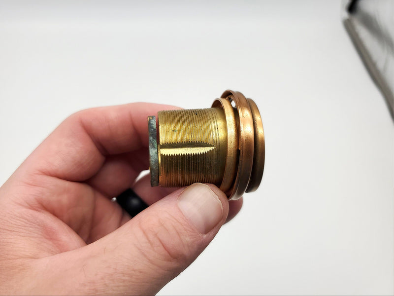 Kwikset Mortise Lock Cylinder No 362 Satin Bronze 1-3/8" Length 2 Keys NOS