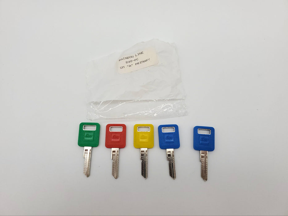 5x Ilco B48-PC GM Ignition Key Blanks A Keyway Nickel Silver GM 1999 1983-86 NOS