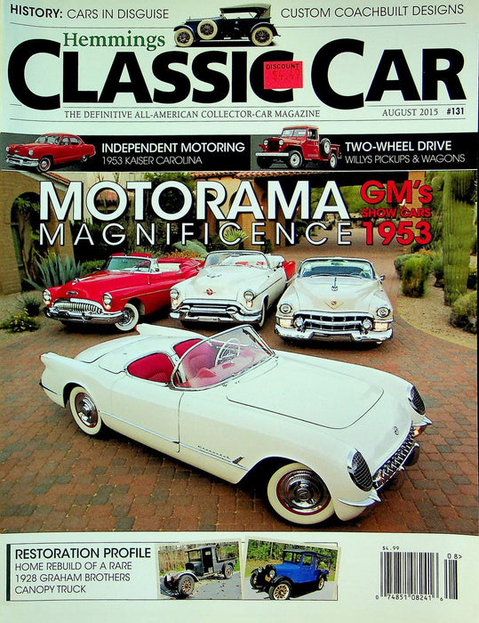 Hemmings Classic Car Magazine August 2015 Vol 11 No 11 Motorama Magnificence