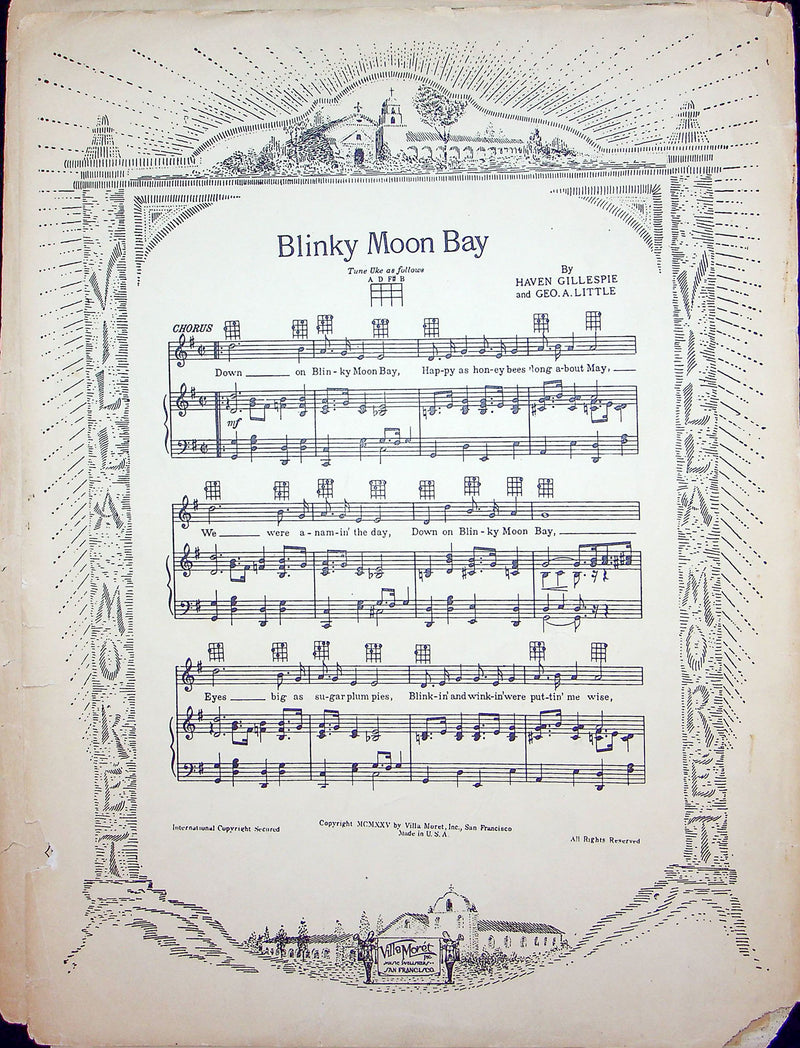 Sheet Music Thanks For The Buggy Ride Jules Buffano 1925 Villa Moret Love Song 4