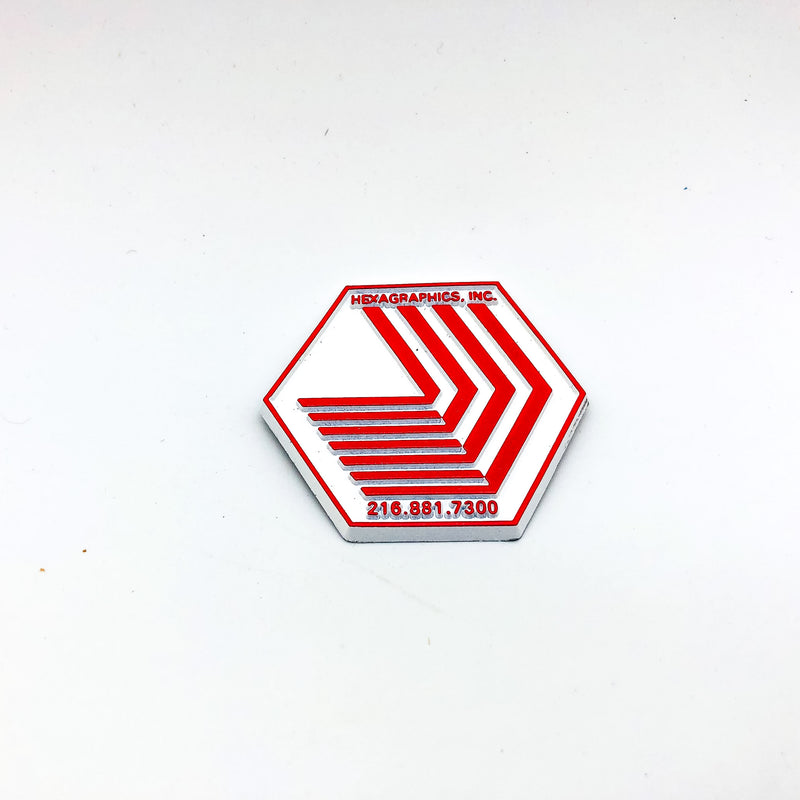 Vintage Refrigerator Magnet Hexagraphics Inc Design Art Deco Cleveland Ohio