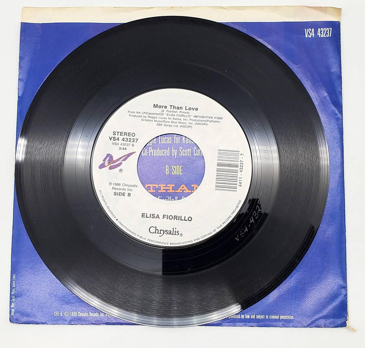 Elisa Fiorillo Forgive Me For Dreaming 45 RPM Single Record Chrysalis 1988 4